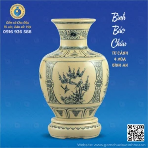 Bình Bảo Châu Họa Tiết Tứ Cảnh