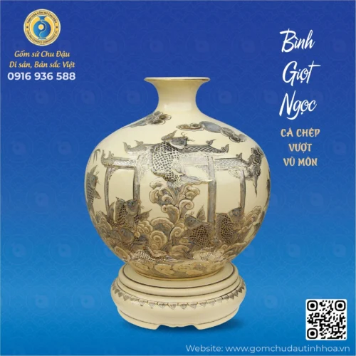 binh_giot_ngoc-03_5006b7eb314d412a8c26336190c45514_master Bình Giọt Ngọc Họa Tiết Cá Chép Vượt Vũ Môn