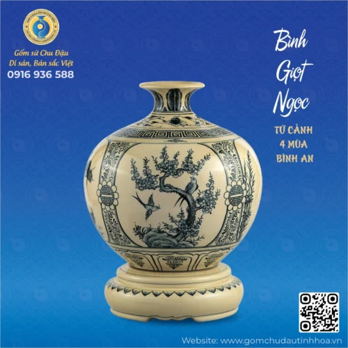 binh_giot_ngoc-21_54ac35e37d684582bbd78b1acac1f33f_master Bình Giọt Ngọc Họa Tiết Tứ Cảnh