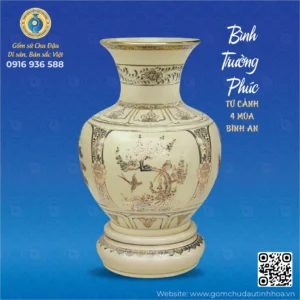 Bình Trường Phúc Họa Tiết Tứ Cảnh Vk