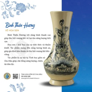 Bình Thiên Hương Họa Tiết Hoa Sen