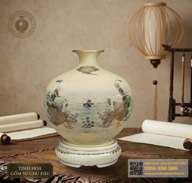 giot_ngoc_to_ly_ngu_vk_30655676202b4bbb80b4da85c6736c10_master Bình Giọt Ngọc Họa Tiết Lý Ngư Vọng Nguyệt