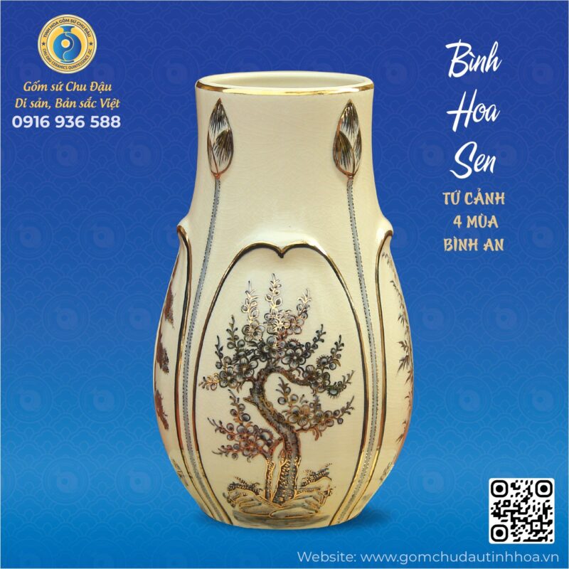 hoa_sen-03_2c17afc2b9644856a6698dd59f8b2c43_master Bình Hoa Sen Họa Tiết Tứ Cảnh Vk