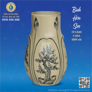 hoa_sen-04_7f967ad82ee24a34bbbacdca73d0d7c9_master Bình Hoa Sen Họa Tiết Tứ Cảnh