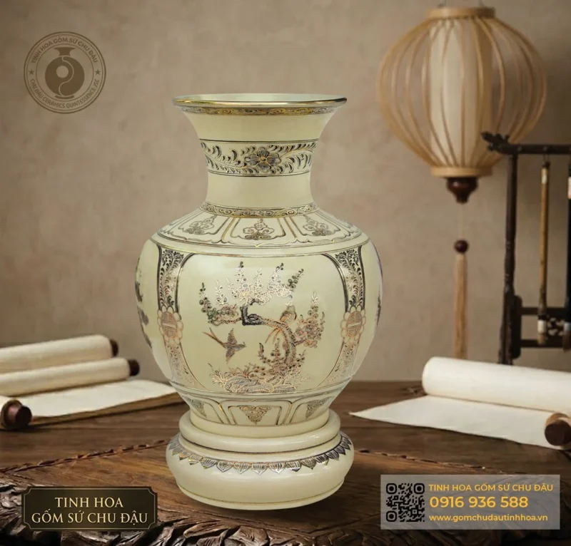 Bình Trường Phúc Họa Tiết Tứ Cảnh Vk