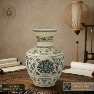 Bình Bảo Châu Họa Tiết Hoa Phù Dung