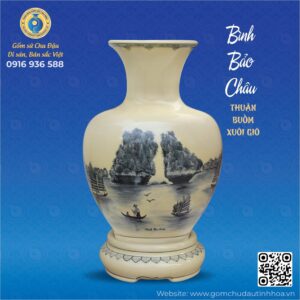 Bình Bảo Châu Họa Tiết Thuận Buồm Xuôi Gió