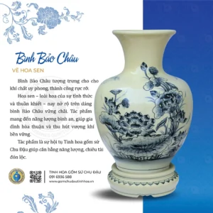 Bình Bảo Châu Họa Tiết Hoa Sen